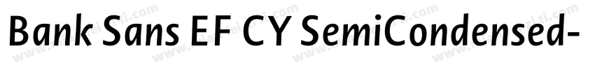 Bank Sans EF CY SemiCondensed字体转换